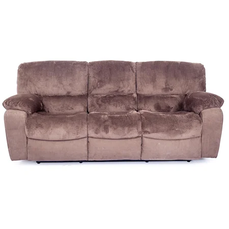 Reclining Sofa With Plush Pillow Arms